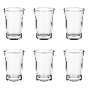 Set 6 Pahare Shot din Sticlă Transparentă 50 ml