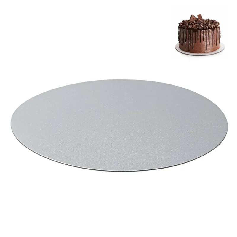 Suport rotund pentru tort argintiu Ø30,5 cm