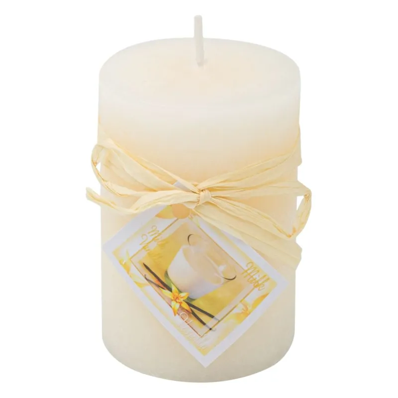 Lumanare Parfumată Ecru cu Aroma de Vanilie - Decorativ