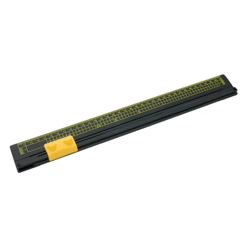 Trimer pentru hârtie cu riglă, 32 cm, Negru