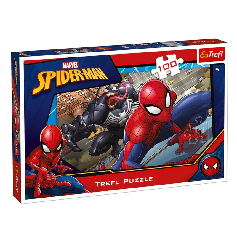 Puzzle Spiderman, 100 de piese, Multicolor