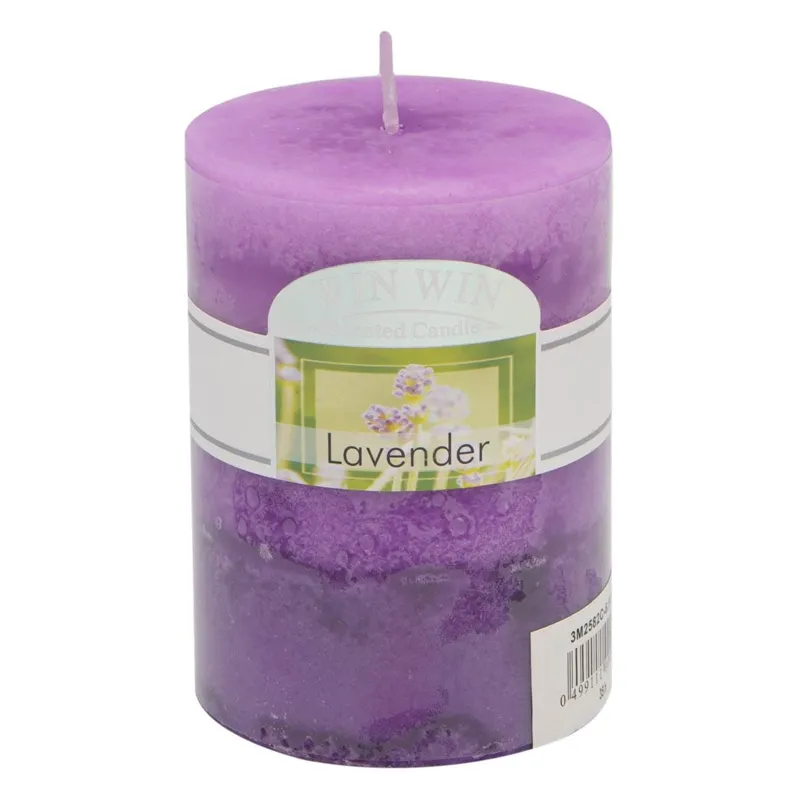 Lumanare Parfumată Mov Lila cu Aromă de Lavandă