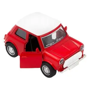 Mașină Miniatură Die-Cast Roșie cu Uși Funcționale Scară 1:36