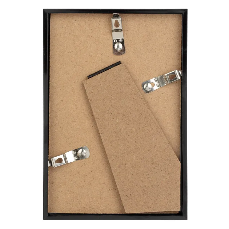 Rama foto decorativa neagra, 10x15 cm, plastic, pentru masa si perete – poza 4