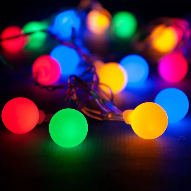 Instalație Lumini Decorative LED Multicolor cu Baterii
