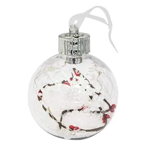 Ornament LED Magic de Crăciun – Glob Transparent cu Efecte Irizate