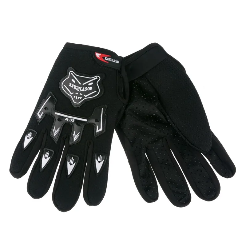 Mănuși motocicleta negre, textile, respirabile, cu protecție și priză bună