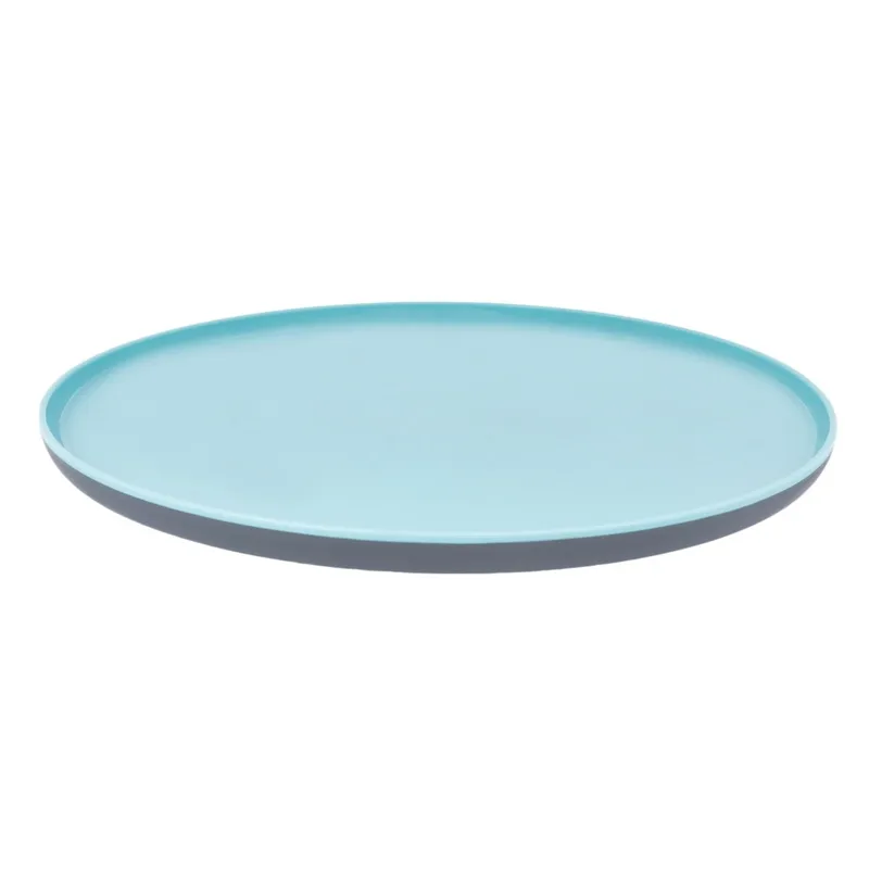 Farfurie Rotunde din Plastic Turcoaz Gri 25cm