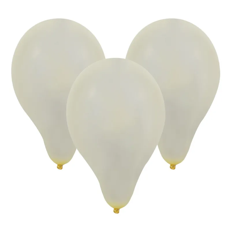 Baloane de petrecere albe teardrop 30cm set de 10 bucăți