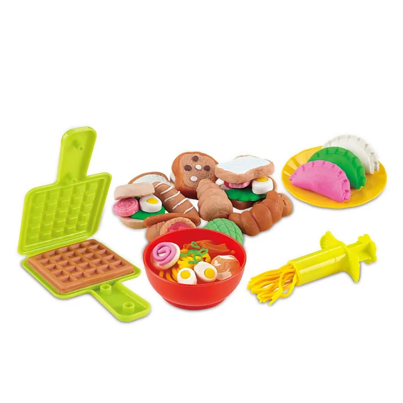 Set complet pentru prepararea vafei din plastilină și accesorii