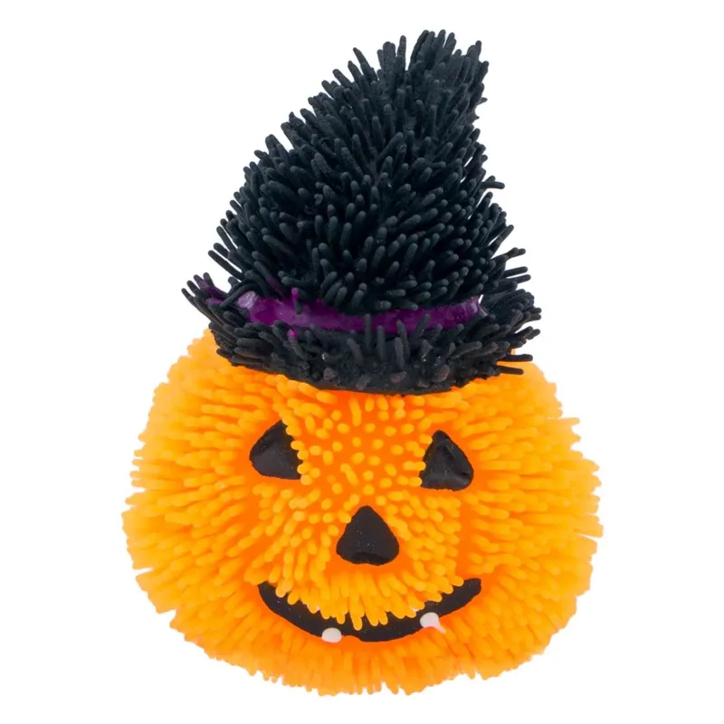 Dovleac Decorativ de Halloween din Plastic Moale cu Lumina