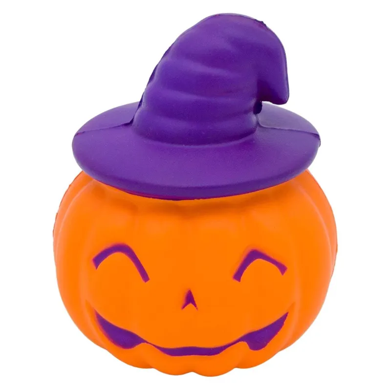 Dovleac Squishy Halloween Palarie Mov 11cm