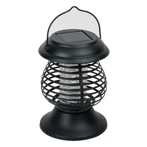 Felinar Solar de Masă cu LED, Anti Insecte 2 în 1, Negru, Ø13.5x16cm