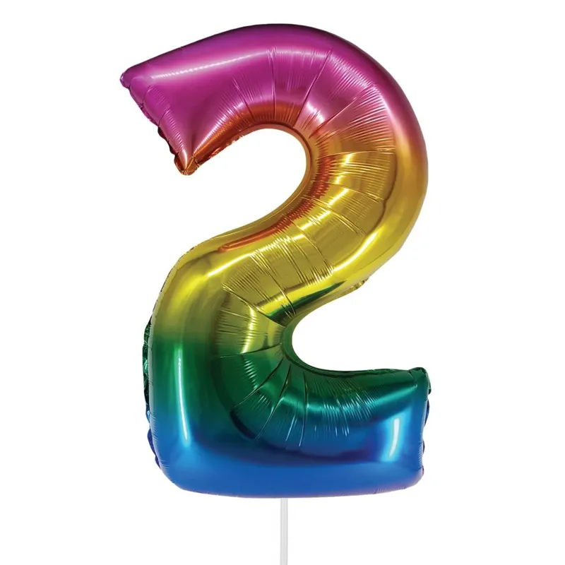 Balon Petrecere Folie Curcubeu Metalizat Rainbow - 82cm