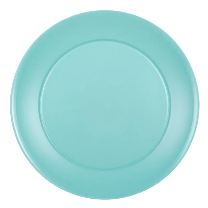 Farfurie din plastic verde cu diametru 23 cm