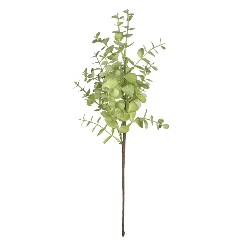 Ramura Decorativa cu Frunze Verzi Artificiale pentru Design Interior