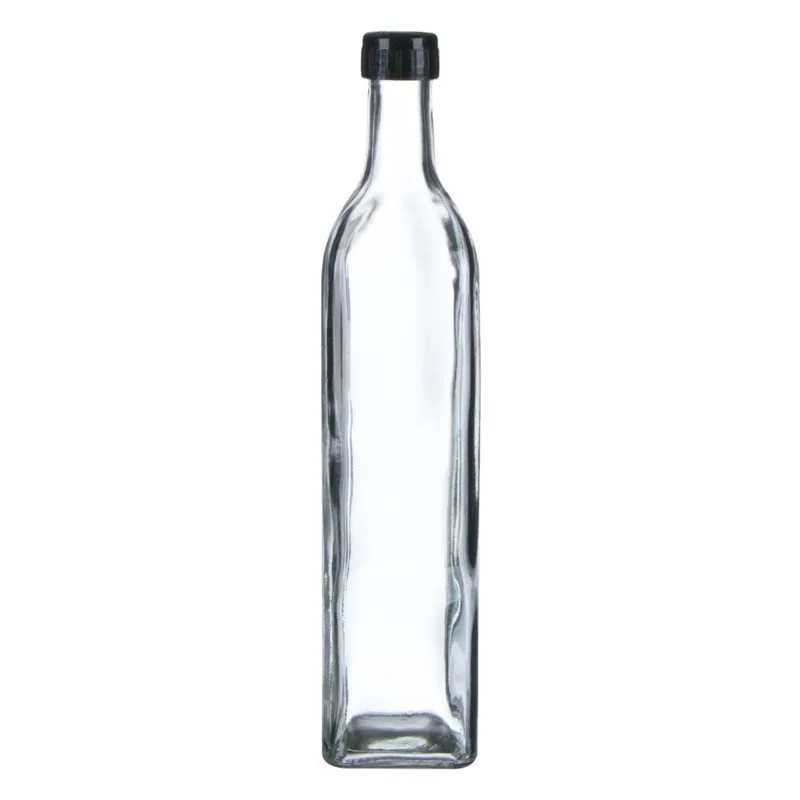 Recipient din sticlă transparentă pentru ulei 500ml