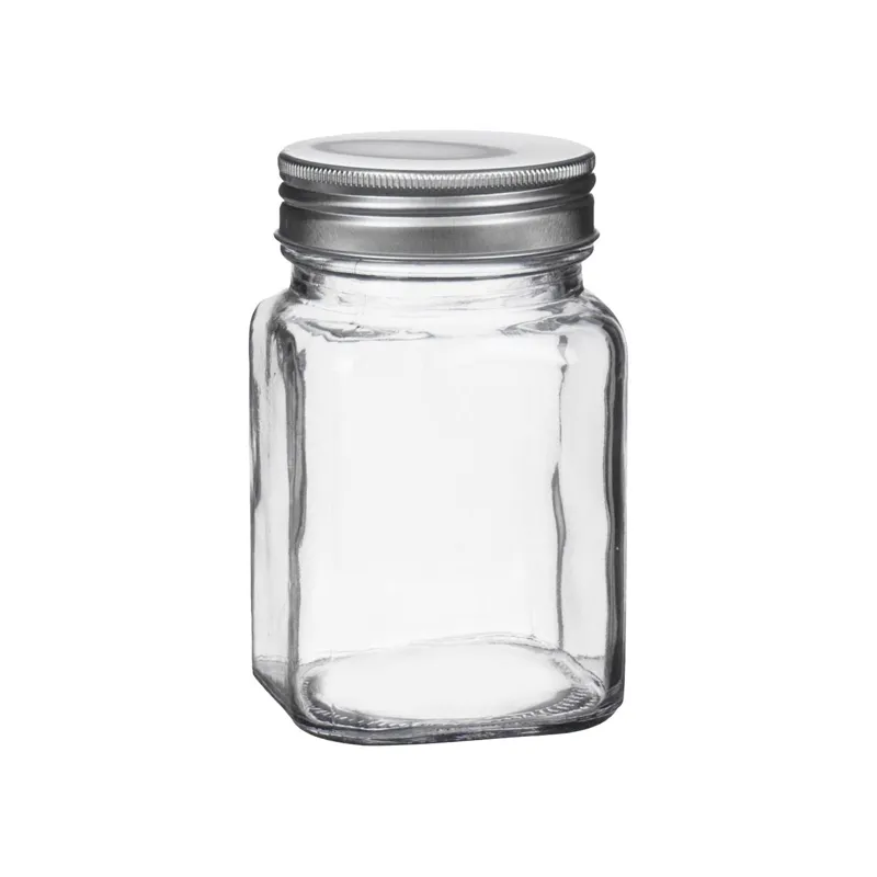 Borcan din sticlă cu capac pentru depozitare 200ml