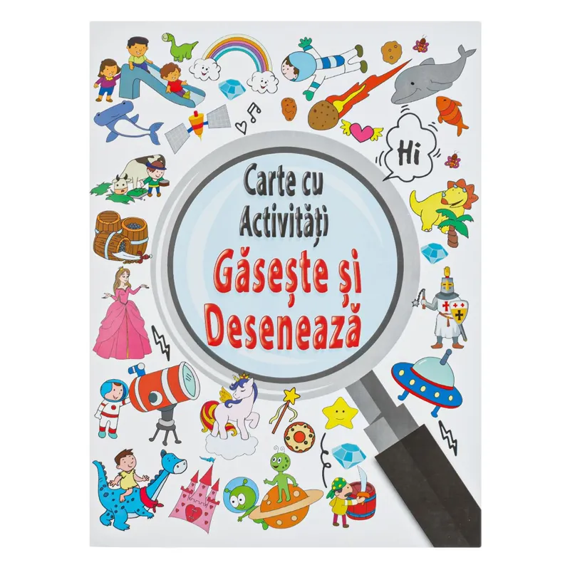 Carte Educativă Găsește și Colorează pentru Copii