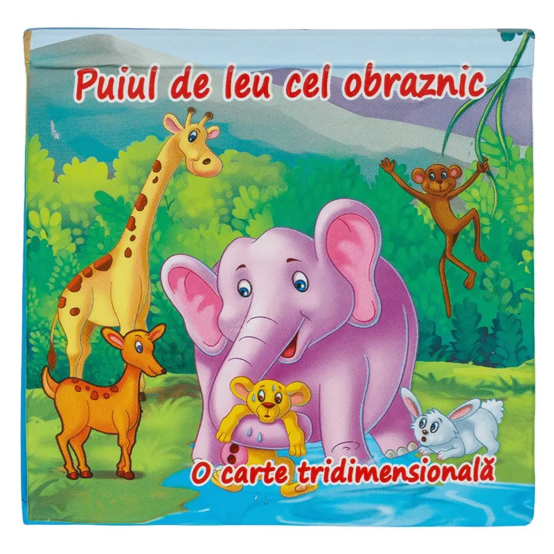 Carte Pop-Up Tridimensională cu Puiul de Leu