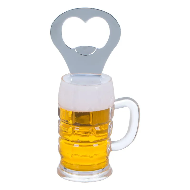 Desfăcător în formă de halbă de bere, cu magnet, 10 cm