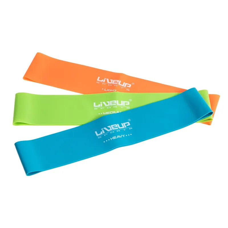 Set Elastice pentru Antrenament, 3 buc, Rezistență Mică/Medie/Mare – poza 3