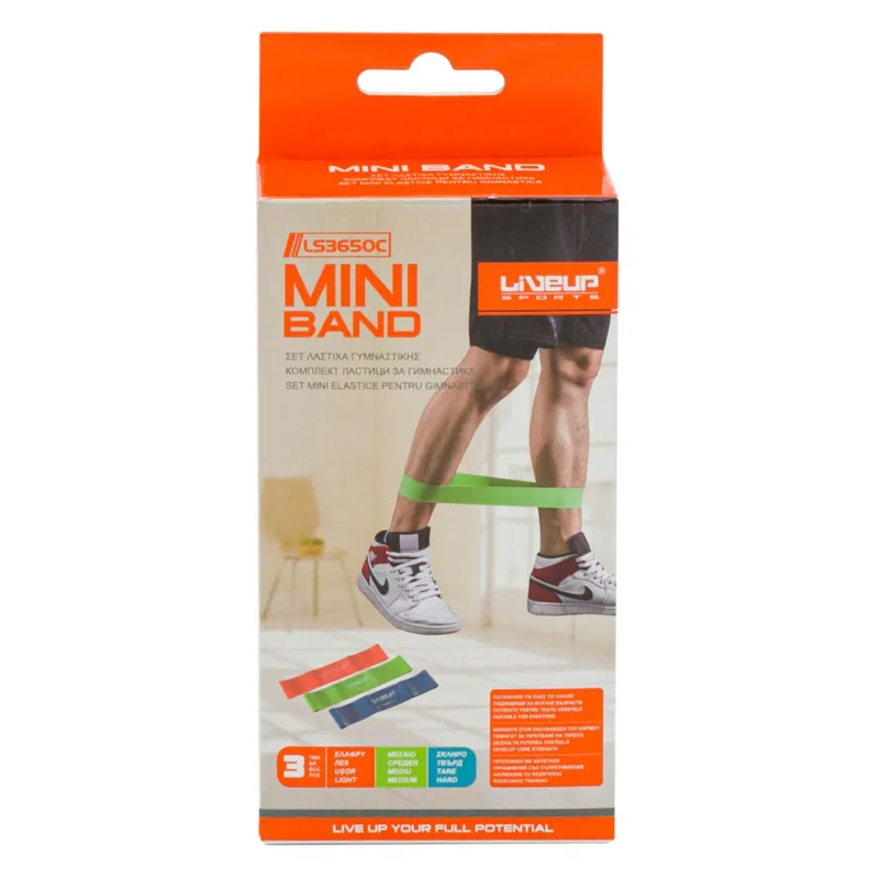 Set Elastice pentru Antrenament, 3 buc, Rezistență Mică/Medie/Mare – poza 5
