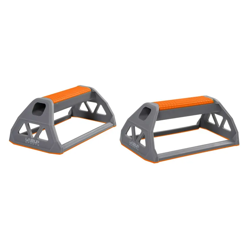 Manere pentru flotari, 2 buc, Gri, 18x11x9cm, Suprafata anti-alunecare