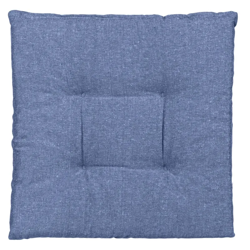 Pernă decorativă pentru scaun, 40x40 cm, albastră, cu șireturi