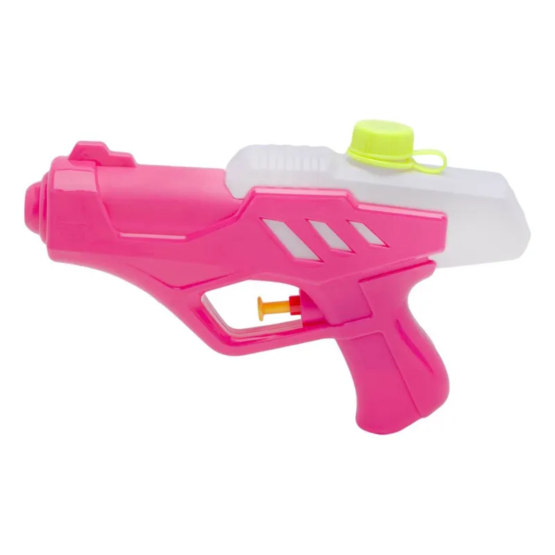 Pistol de apă din plastic, Fucsia și Alb, 20 cm