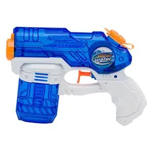 Pistol de apă din plastic, 19 cm, Albastru cristal