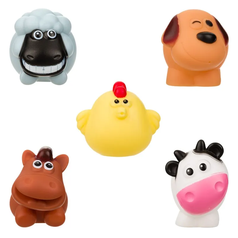 Set jucării animale de la fermă pentru baie, 5 bucăți multicolor