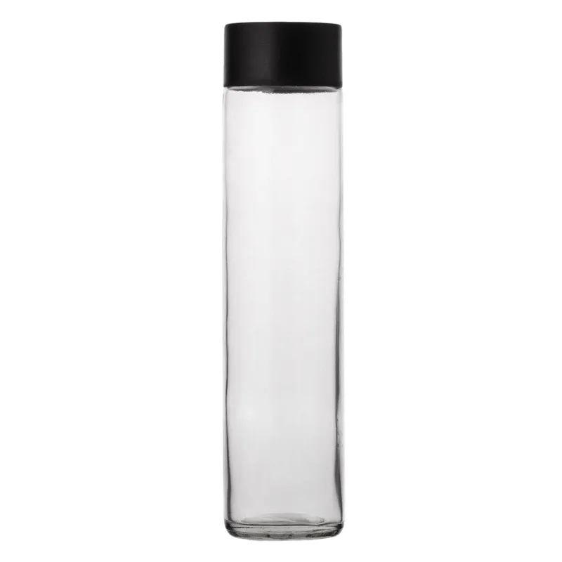 Sticlă cilindrică transparentă cu capac etanș de 800 ml