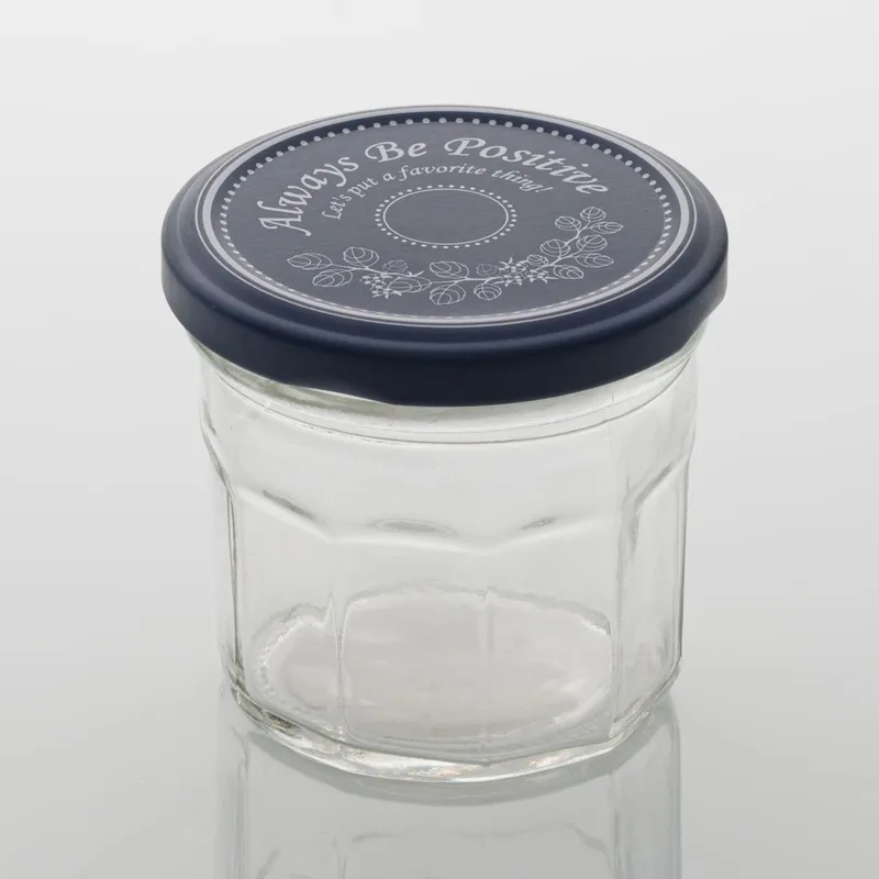 Borcan de depozitare din sticlă 150 ml cu capac mesaj inspirațional – poza 3