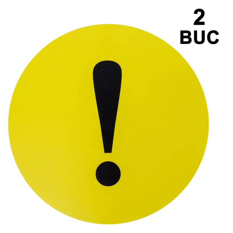 Autocolant reflectorizant pentru începători set 2 bucăți galben