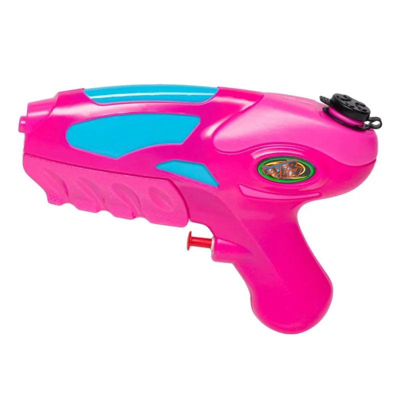 Pistol de apă din plastic, Fucsia, 18 cm