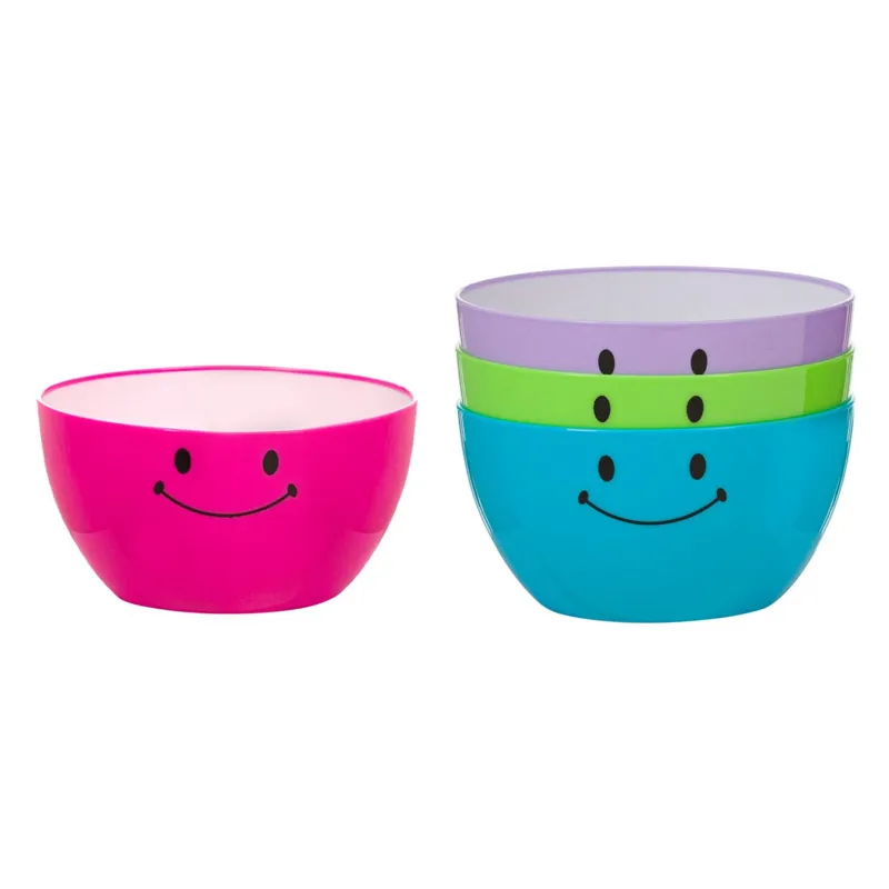 Set boluri plastic emoji multicolor pentru bucătărie