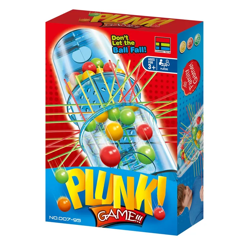 Joc de Societate Mini Plunk cu Bete si Bile Multicolor