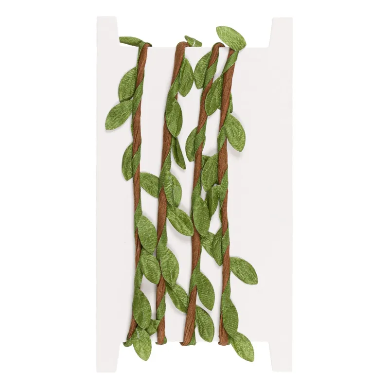 Ramuri decorative cu frunze verzi, 1m, flexibile pentru creații