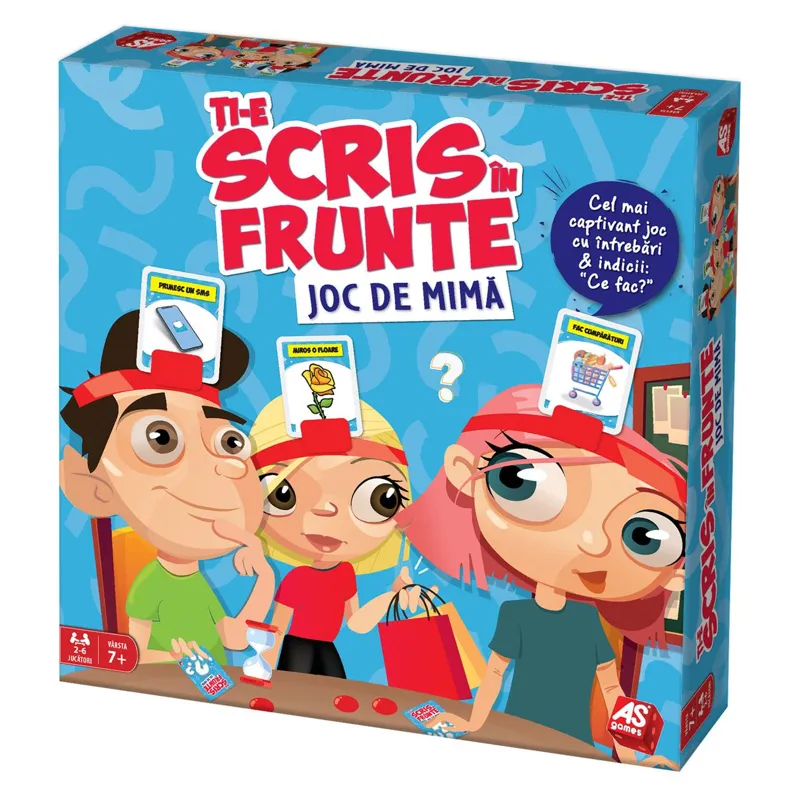 Joc de societate Ti-e scris în frunte, Mima, 2-6 jucători, 7+ ani