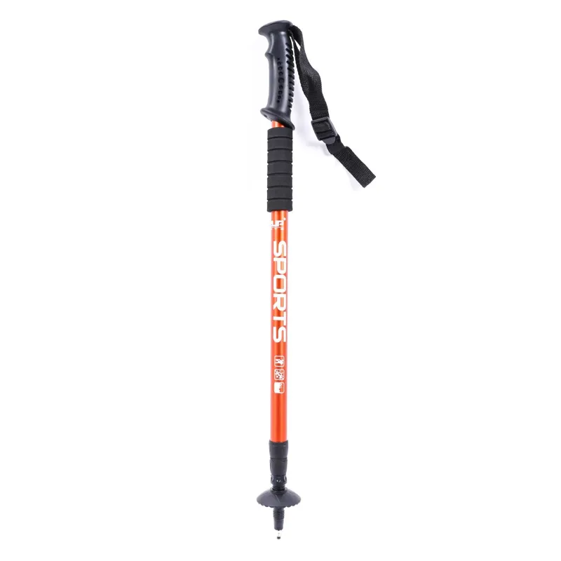 Bat de drumeție din aluminiu, ajustabil, 135 cm, portocaliu – poza 5