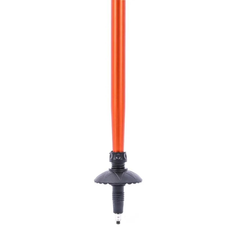 Bat de drumeție din aluminiu, ajustabil, 135 cm, portocaliu – poza 7