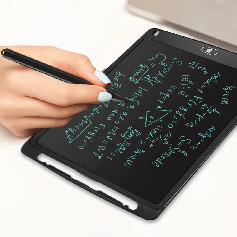 Tableta de Scris pentru Copii cu Ecran LCD 8.5 Inch, Pix Inclus, Negru