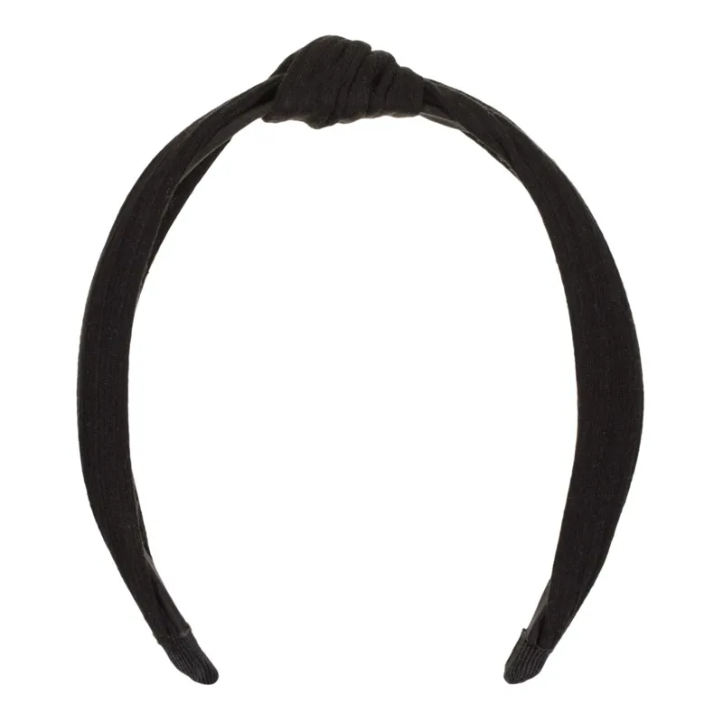 Coronita de par neagra cu nod pentru femei