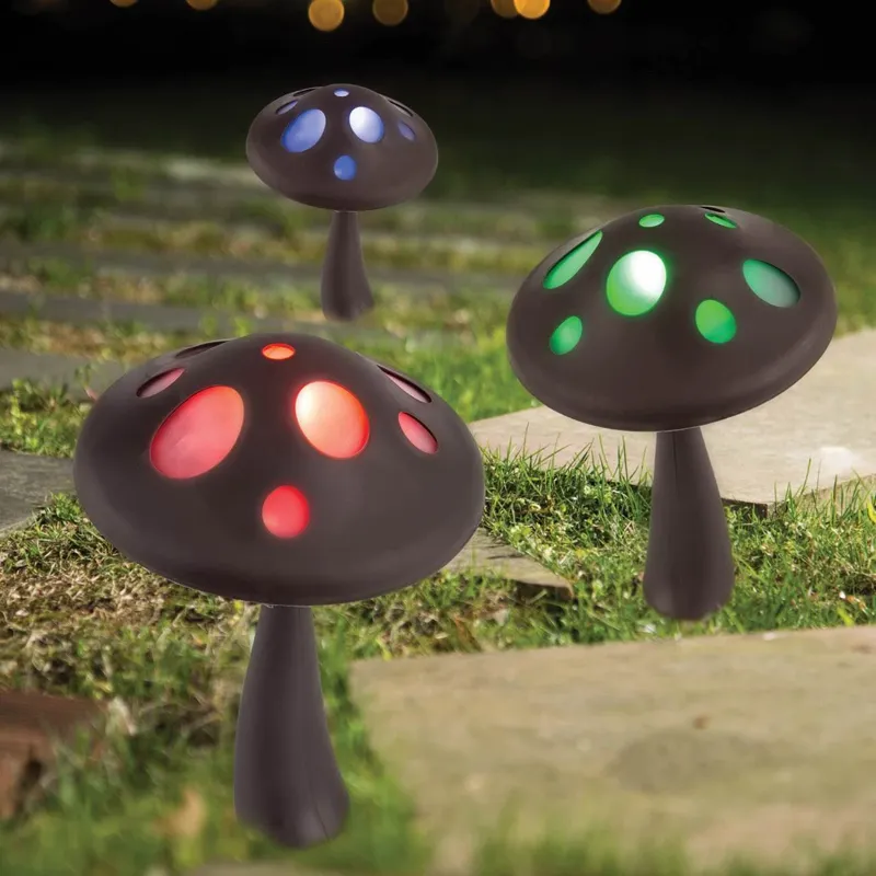 Lampa Solară Ciupercă LED Multicolor – Decorație Eco-Friendly