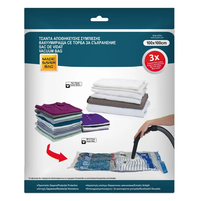 Sac de depozitare cu vid, 100x100 cm – poza 3