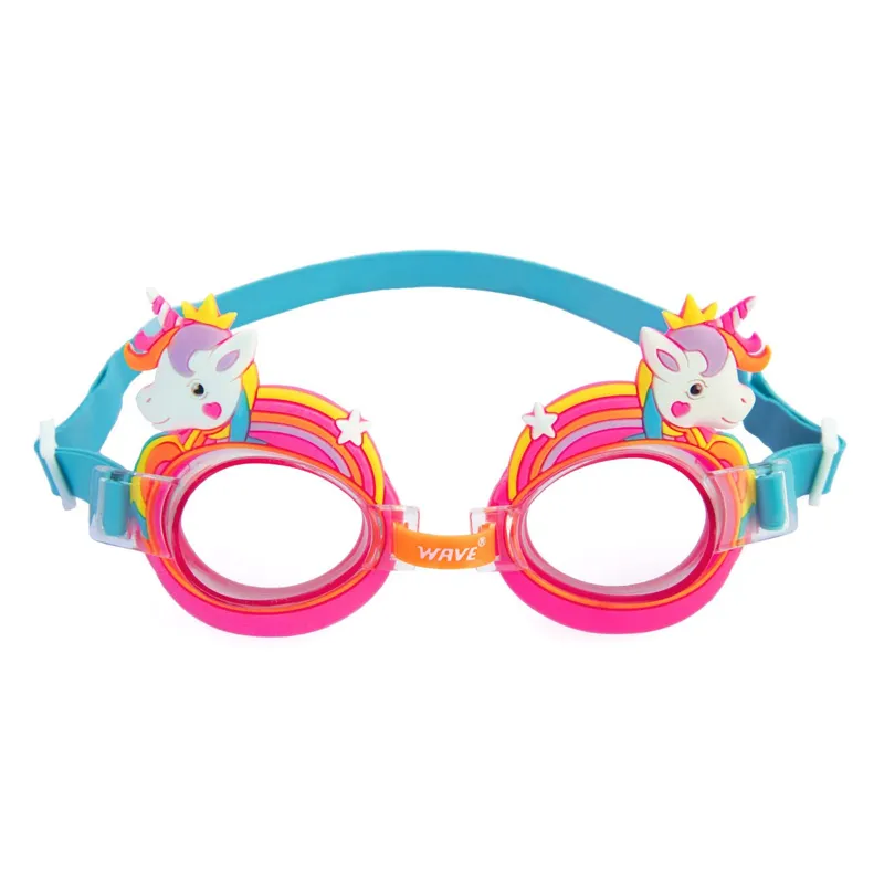 Ochelari de înot pentru copii, roz, model unicorn, 3-6 ani