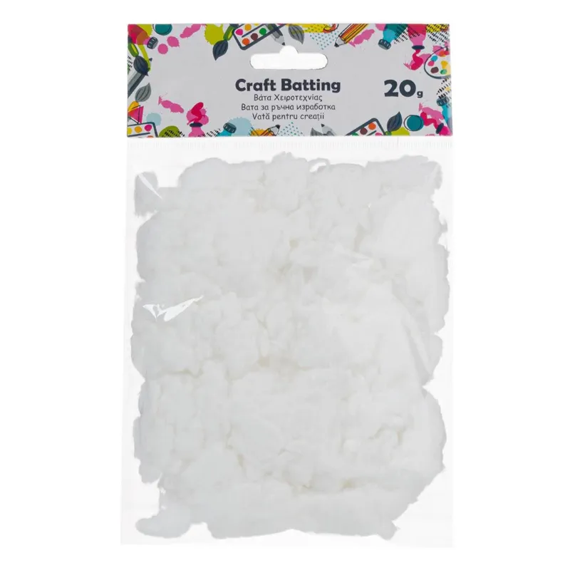 Umpultură Vată Albă pentru Creații Artistice și DIY - 20g