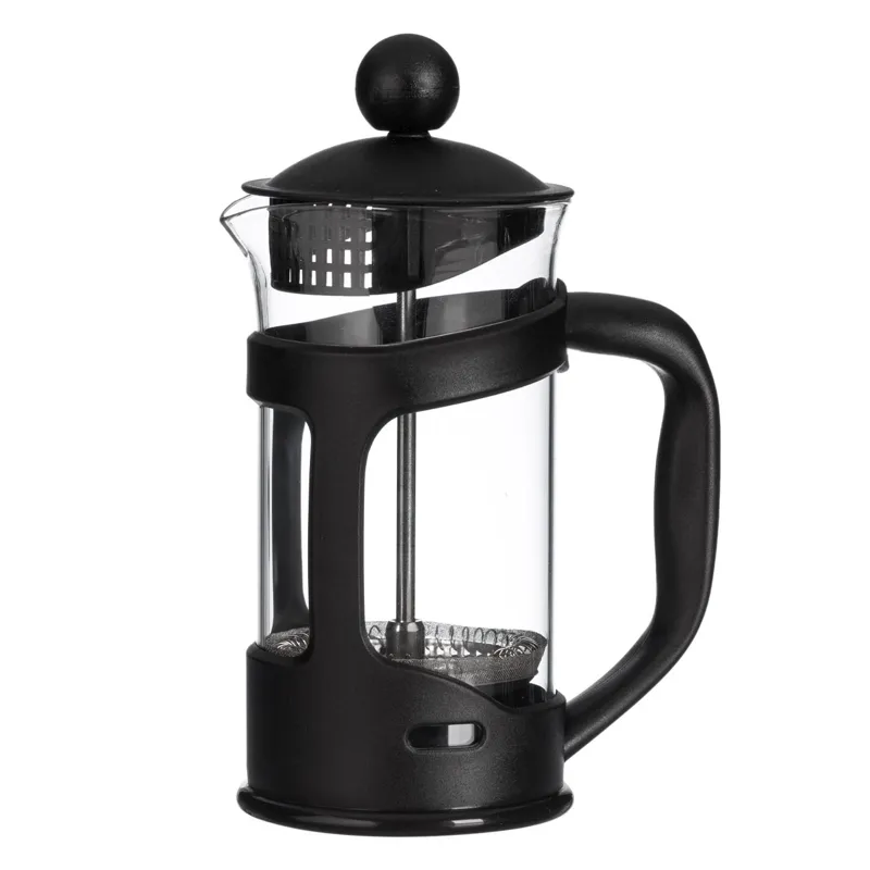 Infuzor cafea cu filtr otel inoxidabil sticla termorezistenta 350 ml negru