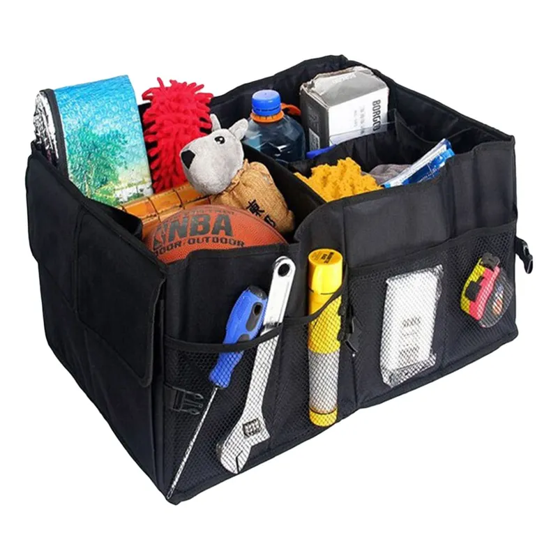 Organizator auto textil pliabil pentru spațiul din mașină